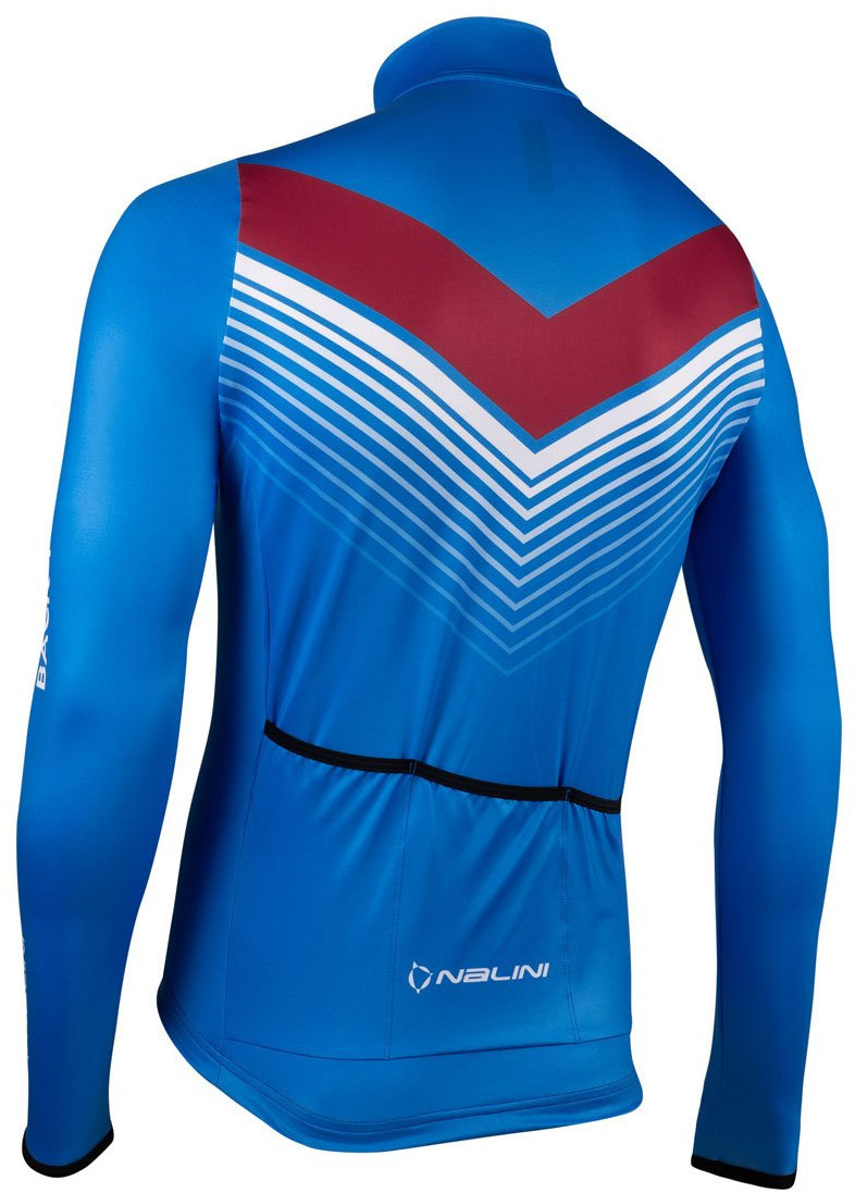 Nalini Fit Thermal Blue Long Sleeve Jersey Rear