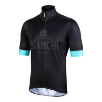Bianchi Milano Ritoio Thermal Black Celeste Jersey 