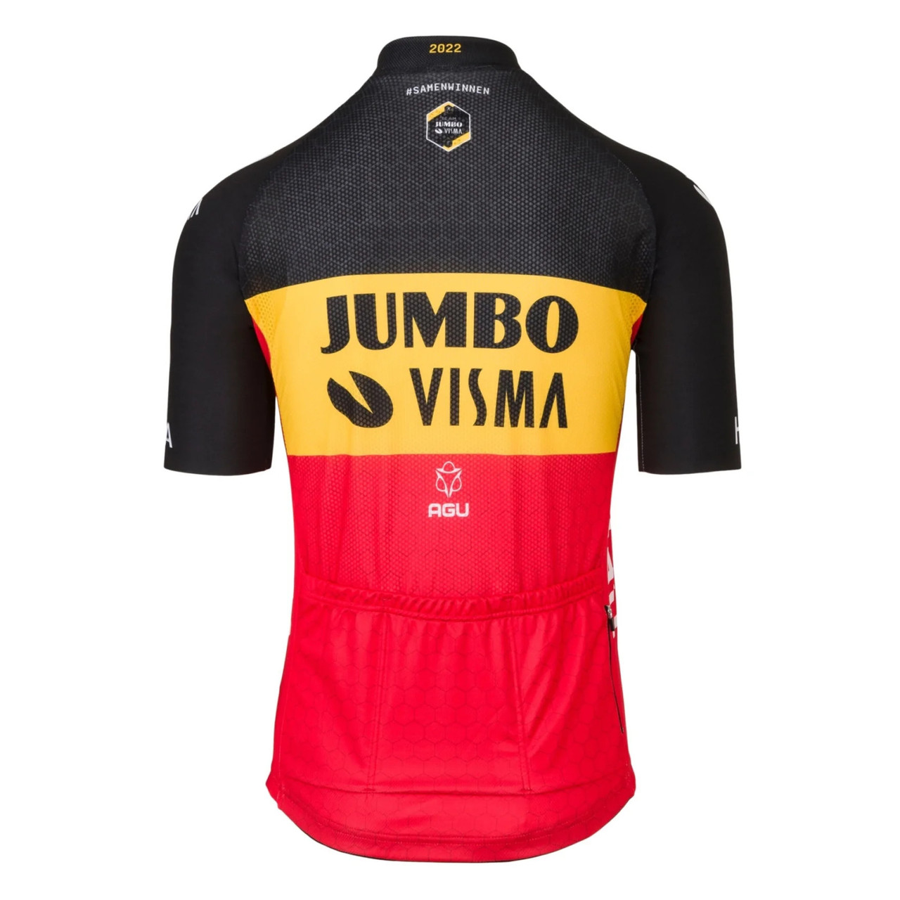 2022 Jumbo Visma Belgian Champion Jersey Rear