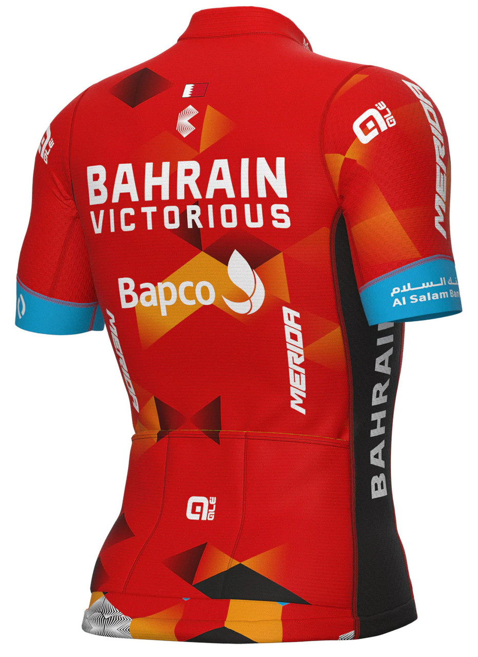 2022 Bahrain Victorious PRS Full Zipper Jersey Rear