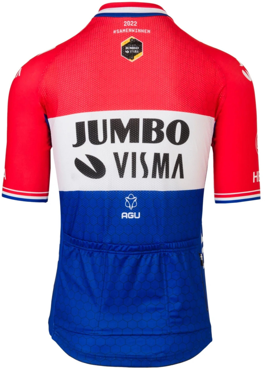 2022 Jumbo Visma Dutch Champion Jersey Rear
