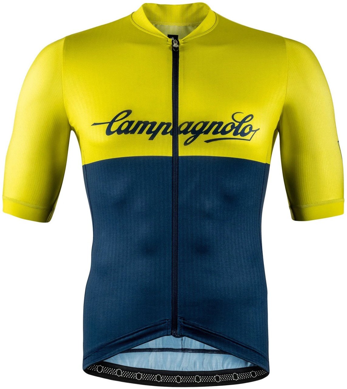 Blue and yellow cycling jersey new arrivals