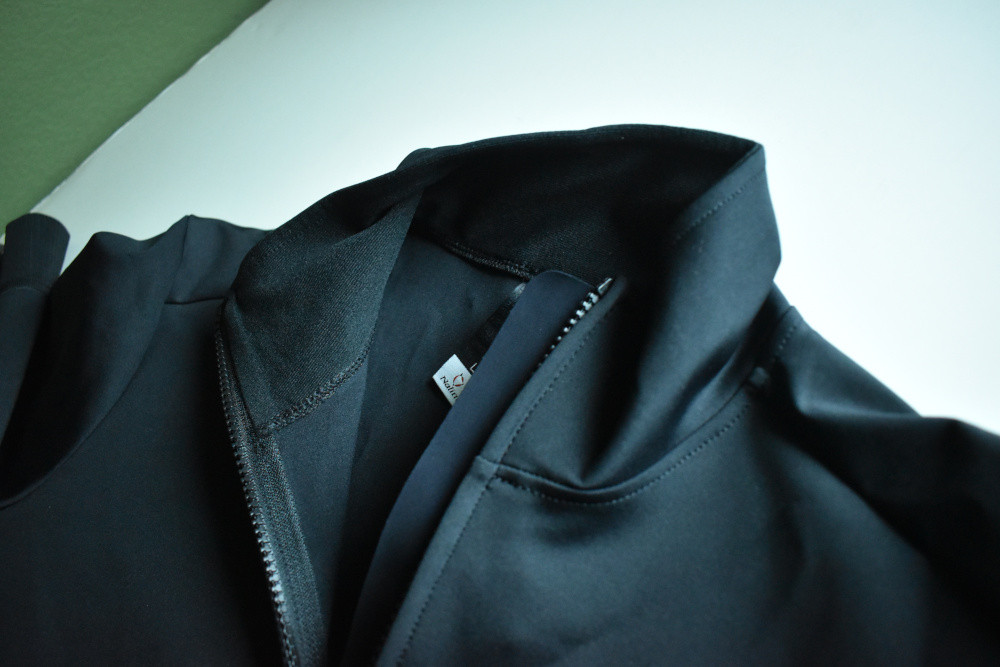 Nalini Orione Rain Repellent Black Jersey Zipper Flap to Block Rain