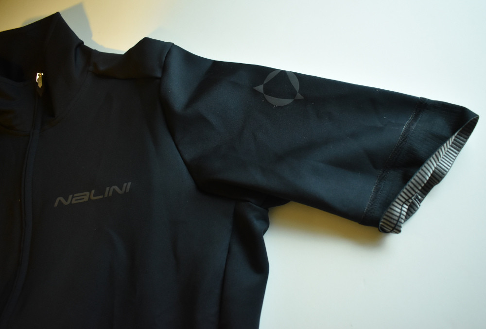 Nalini Orione Rain Repellent Black Jersey  Arm Grippers to Seal Out Rain