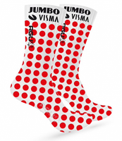 2022 Jumbo Visma TDF Victory Masterpiece Polka Dot Socks