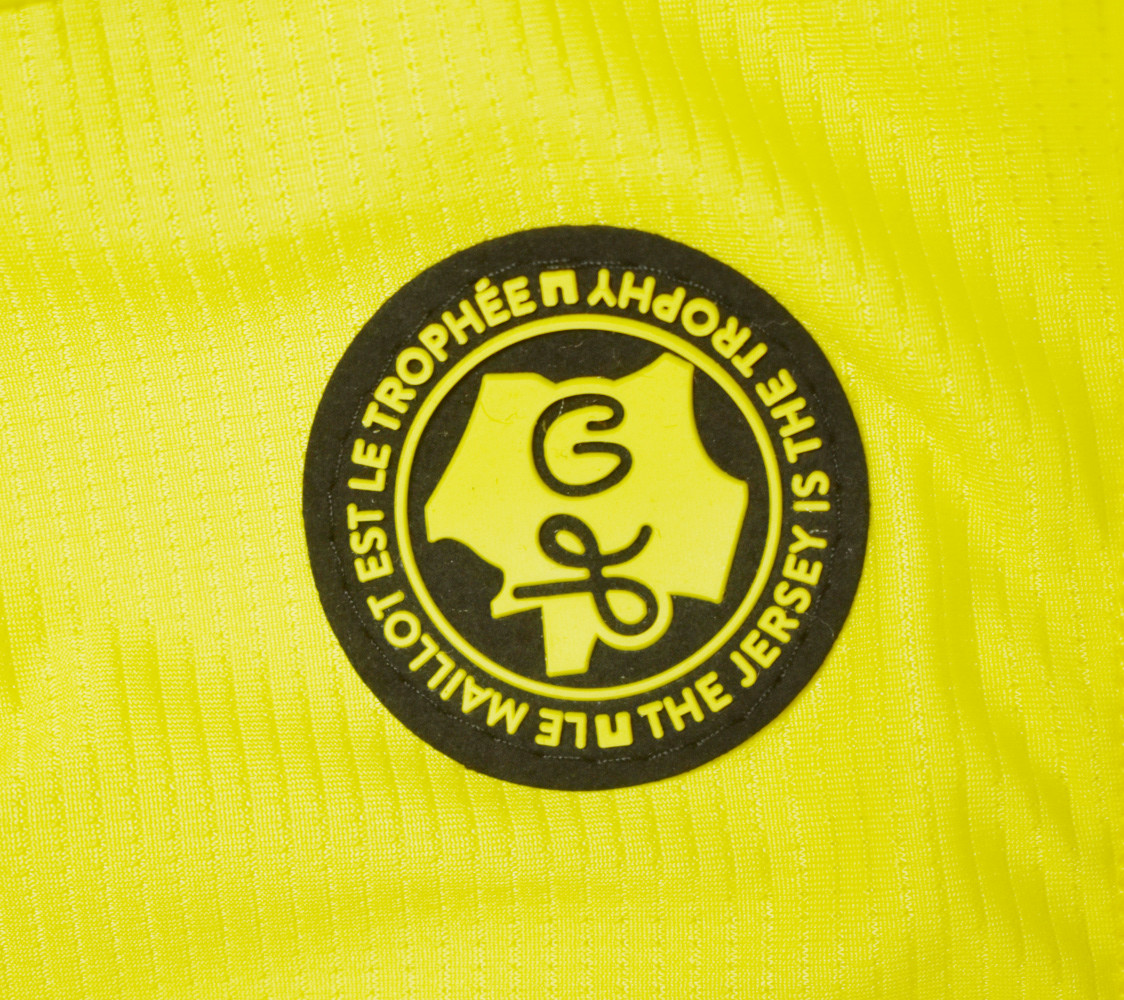 2023 Tour De France Yellow Leader Jersey Closeup