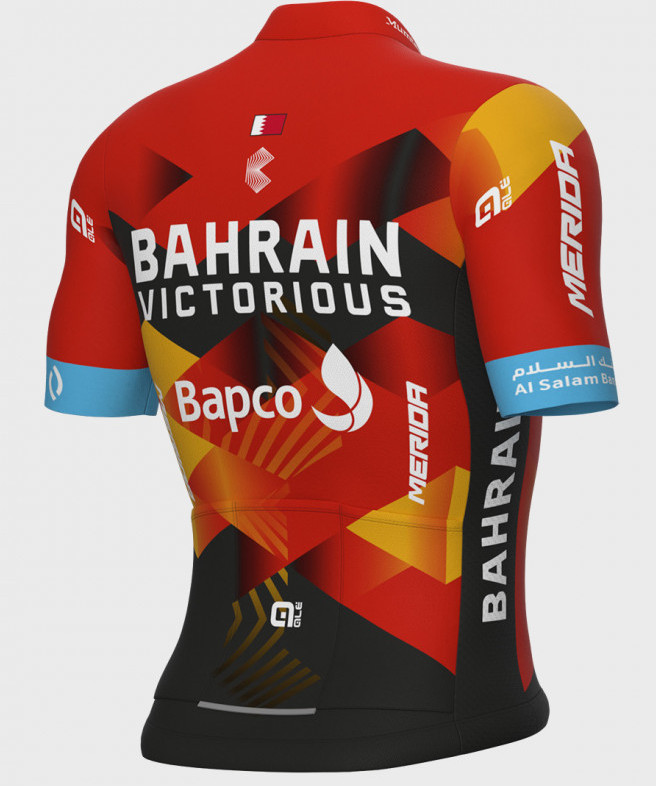 2023 Bahrain Victorious Full Zipper Jersey Rear