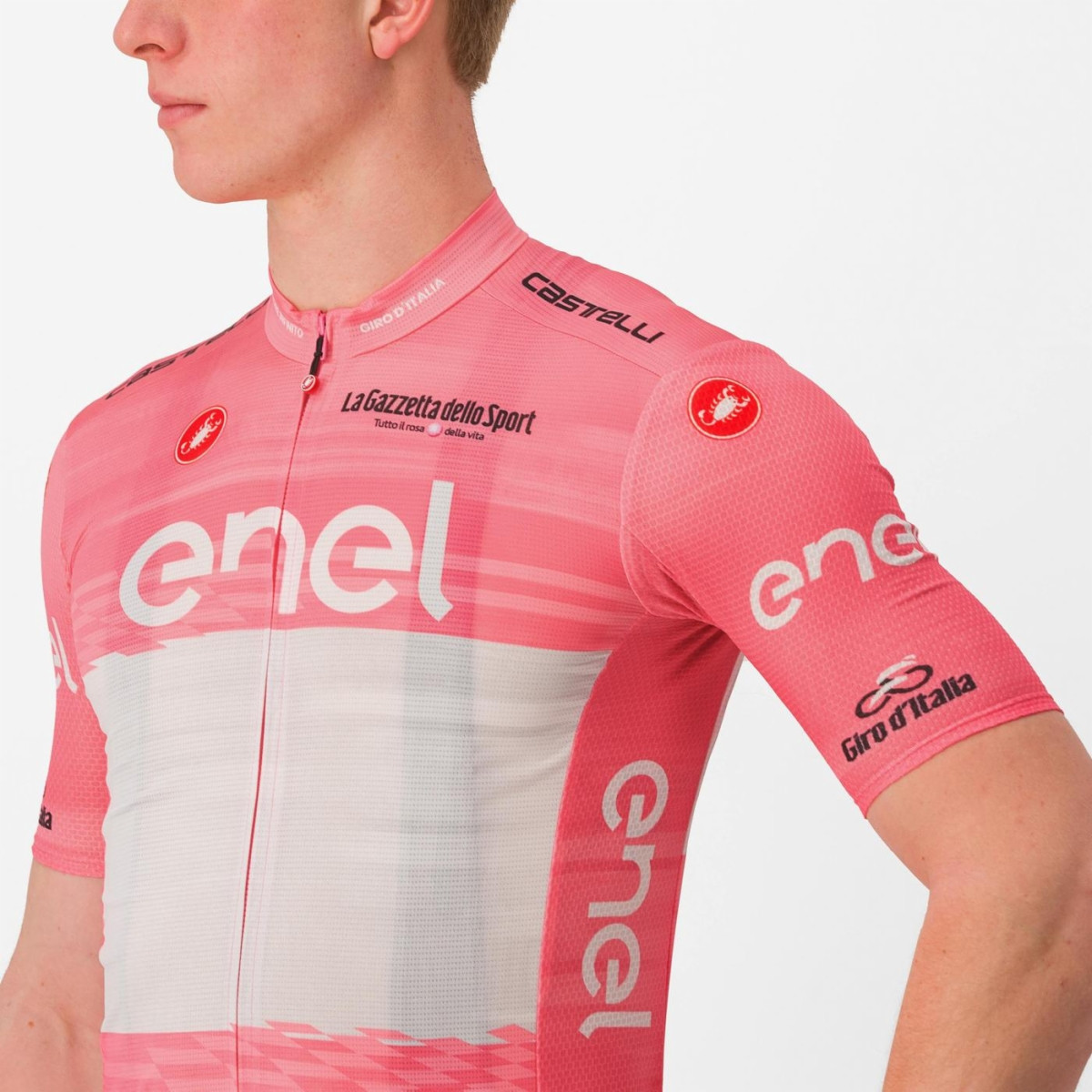2023 Giro D' Italia 106 Competizione Pink Leaders Jersey Side