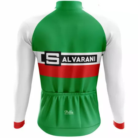 Salvarani ItaliaTour De France Flag 68 Long Sleeve Jersey Rear