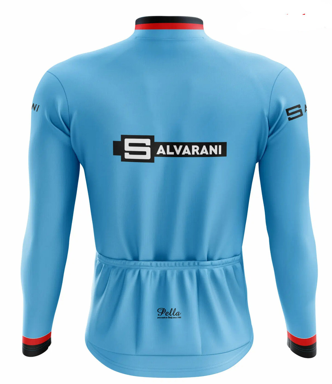 Salvarani Blue 65 66 69 Long Sleeve Jersey Rear