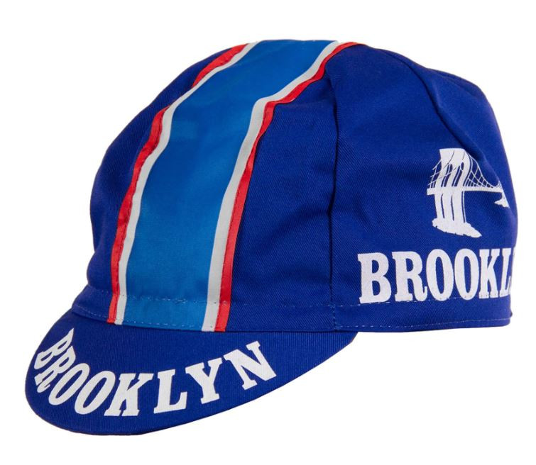Brooklyn Blue Retro Cap  Official Team Cycling Hat
