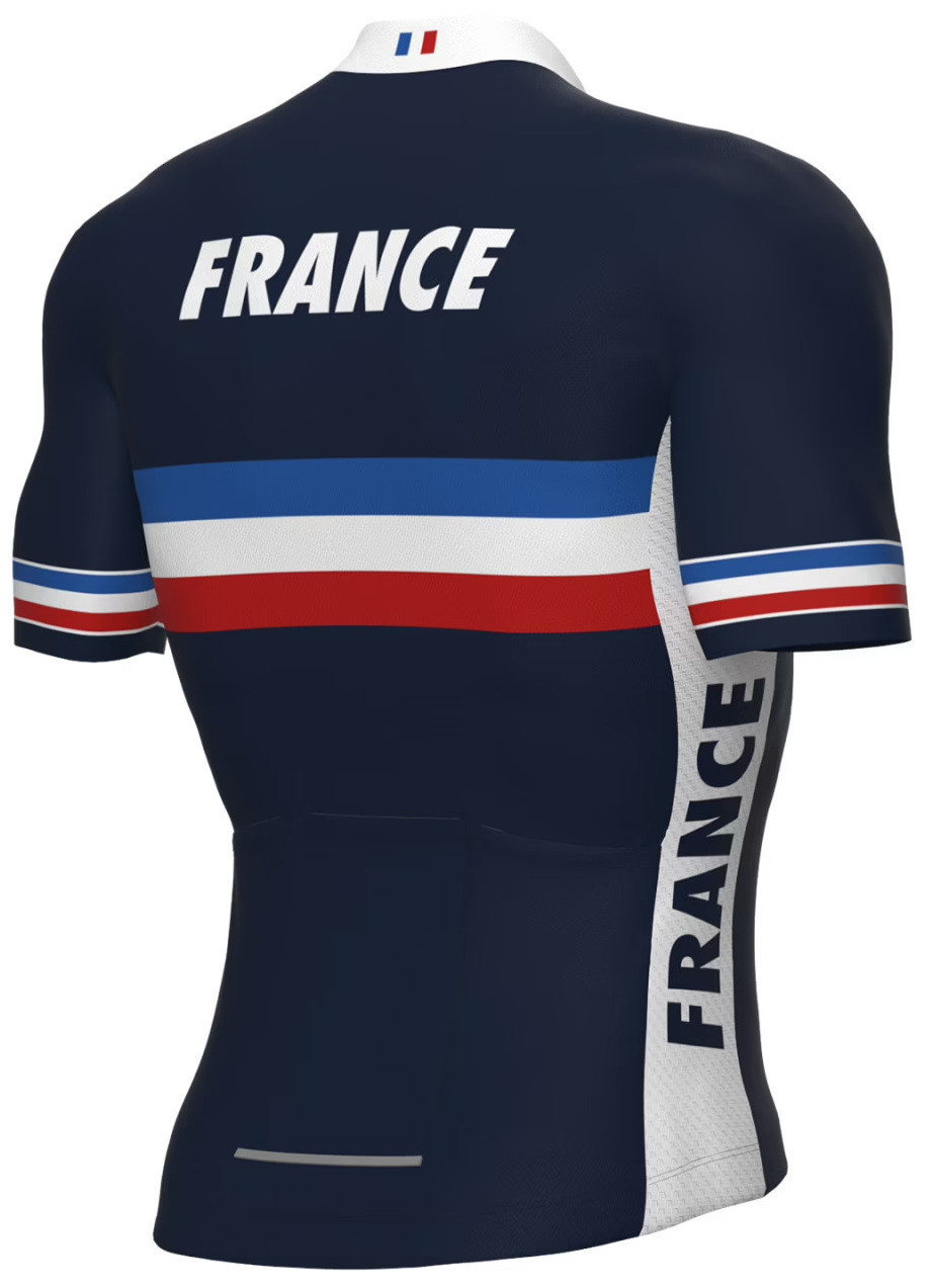 2022 French National Team Prime Full Zipper Jersey Rear