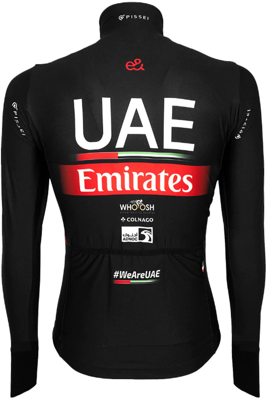 2024 UAE Team Emirates Black Long Sleeve Jersey Rear