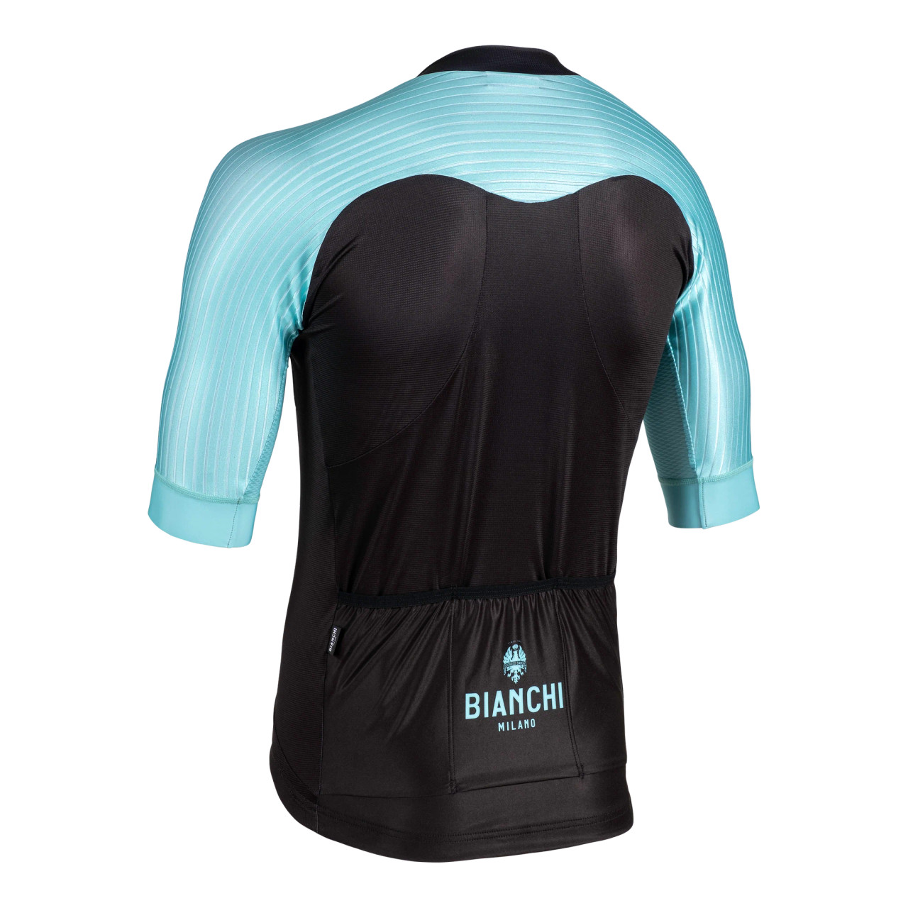 Bianchi Milano Valcona1 Black Celeste Jersey Rear