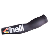 Cinelli Tempo Black Logo Black Arm Warmers