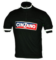 Cinzano Wool Black Retro Jersey Front