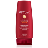 SOLEIL LAIT RICHESSE A daily conditioner that improves hair's water retention and strengthens the cuticle.