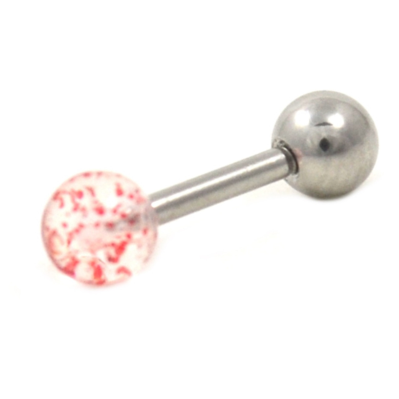 Metallic Glitter Ball Cartilage Barbell
