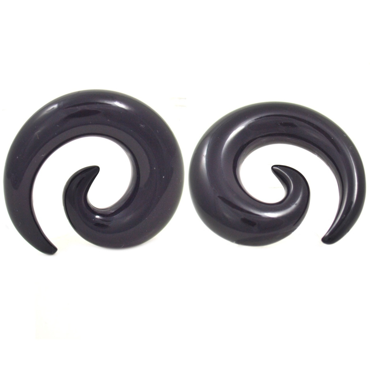 PAIR-Tapers Spiral Wood Look Acrylic 12mm//1//2/" Gauge Body Jewelry