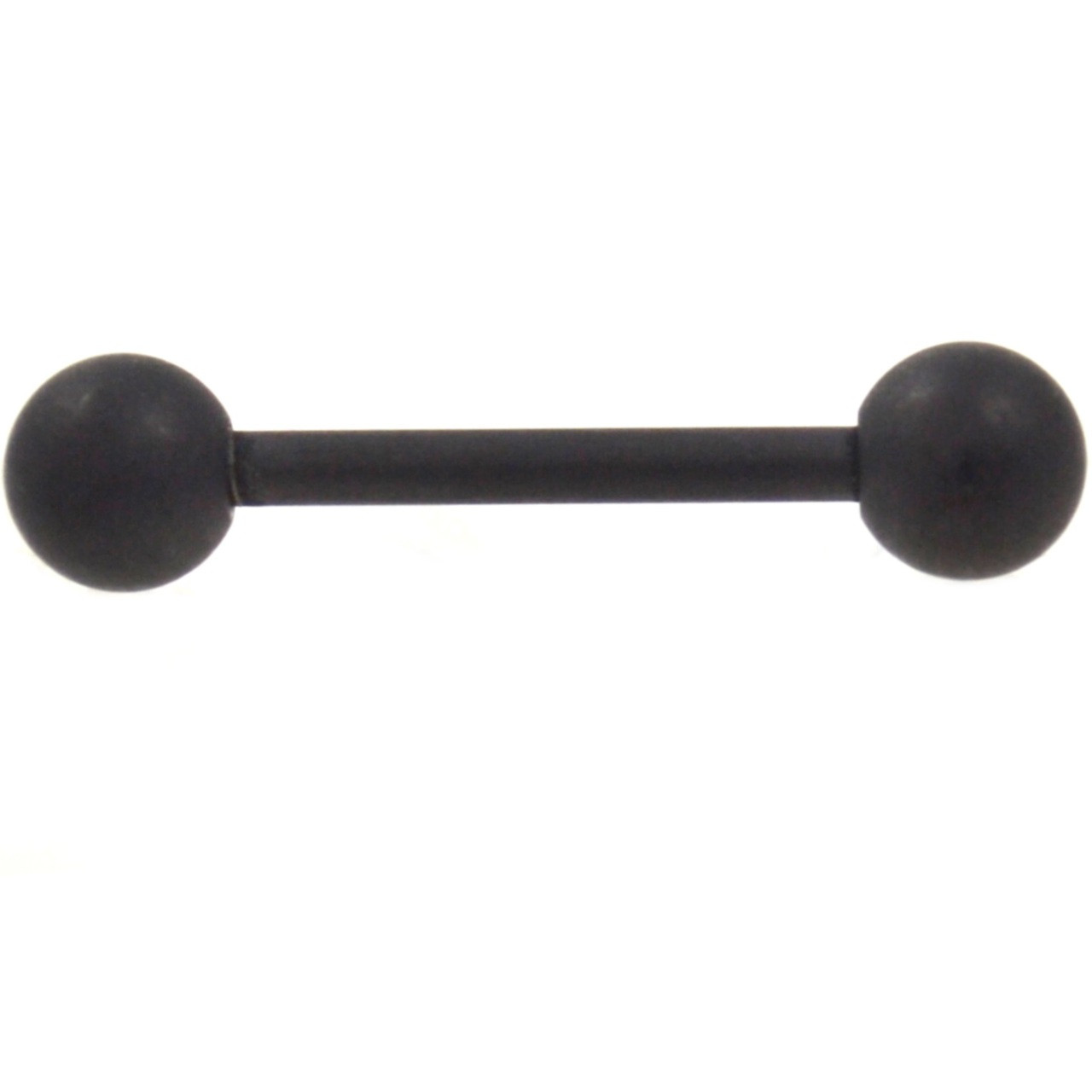 Black Matte Finish Nipple Barbell 14g 5/8" BodyDazz