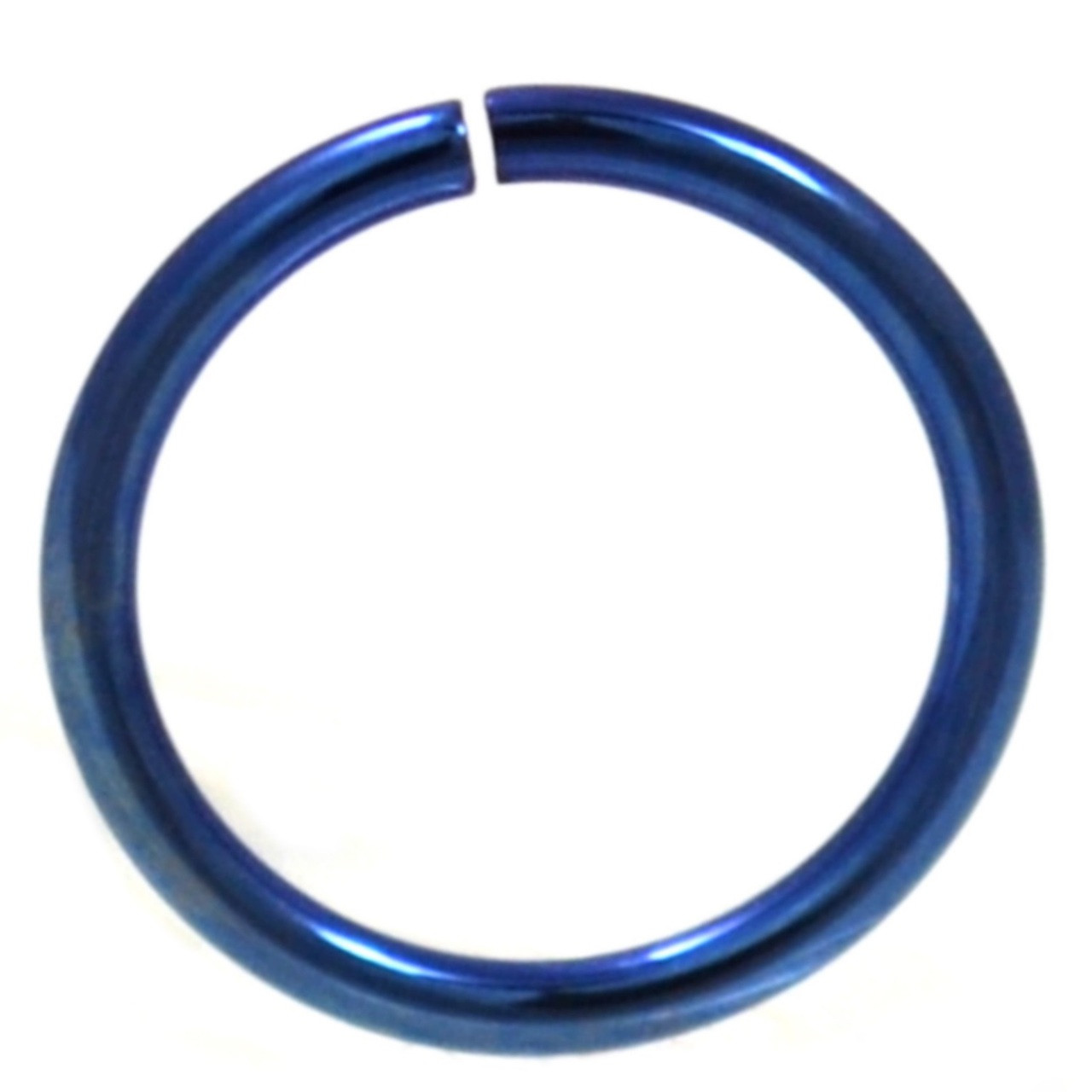 Blue Plated Bendable Nose Ring Hoop 18g Bodydazz Com