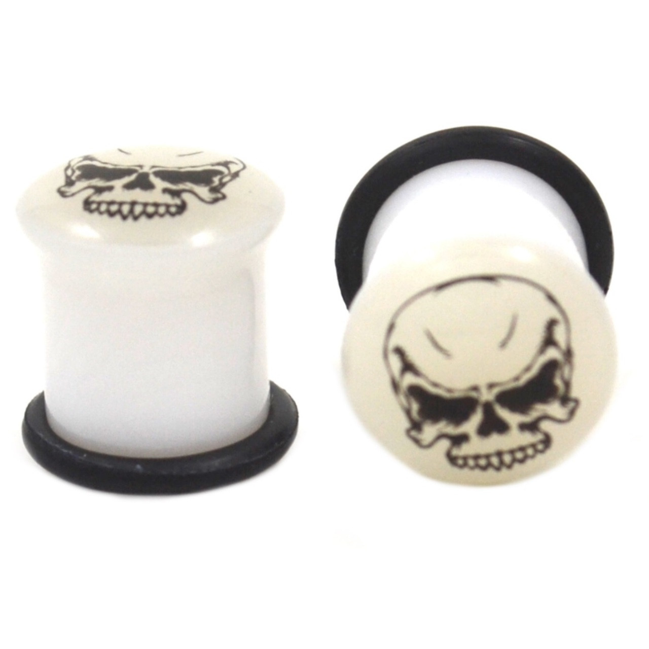 Ear Plug Acrylique Skull Pirate 