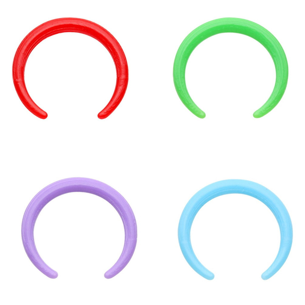 16G-14G 4PC Lot Flexible Acrylic Septum Pinchers | BodyDazz.com