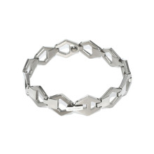Titanium Hexagon Link Bracelet