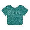 Glitter | 20 x 12 Inch | Mermaid Blue | Sheets -Bulk savings Per Sheet