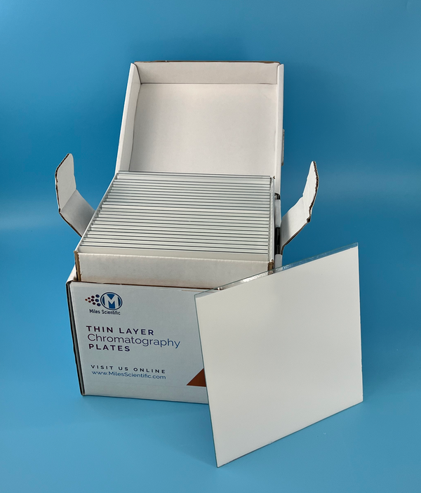 Silica Gel H (binderless) 250um 20x20cm Scored (25 plates/box