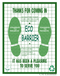 Sturdy 17" x 22" floor mat made from re-cycled paper products. Ideal to show your customers that you care about our environment.
