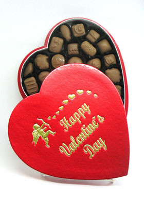 1lb. Assorted Milk & Dark Chocolate Heart