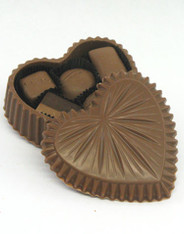 10 oz. Milk Chocolate edible heart filled with assorted Chocolates