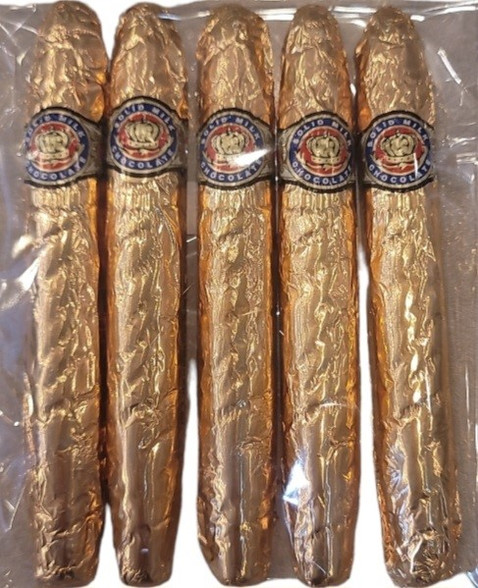Solid Milk Chocolate foiled Cigars