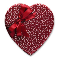 1 Lb. Crimson & White Satin Heart
