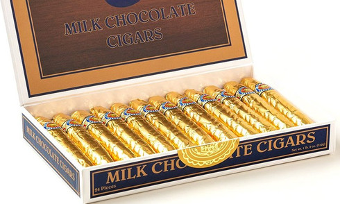 Boxed Milk Chocolate foiled cigars