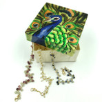 Peacock Capiz Box
