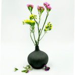 Small Black Bulb Vase