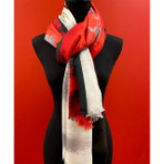 Abstract Fine Wool Scarf