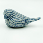 Ceramic Blue Freckle Bird