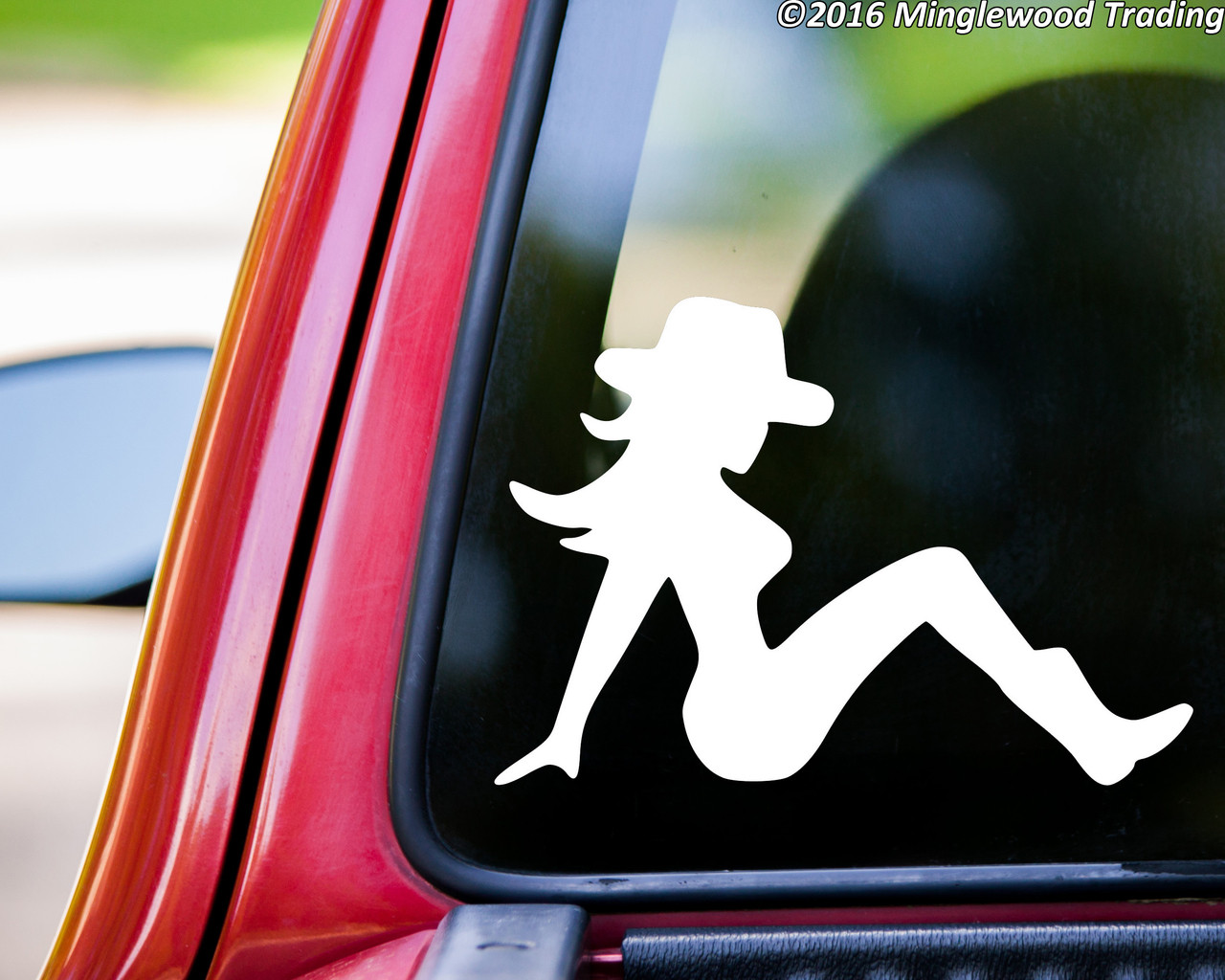 Buy Mudflap Cowgirl Vinyl Sticker Trucker Girl Lady