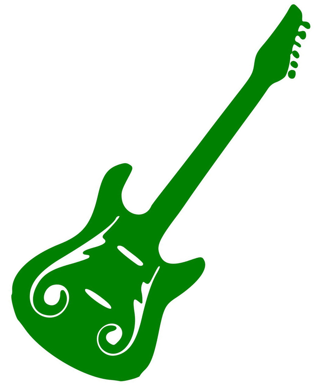 Buy Guitar - Vinyl Decal Sticker - Electric Acoustic Classical String ...

