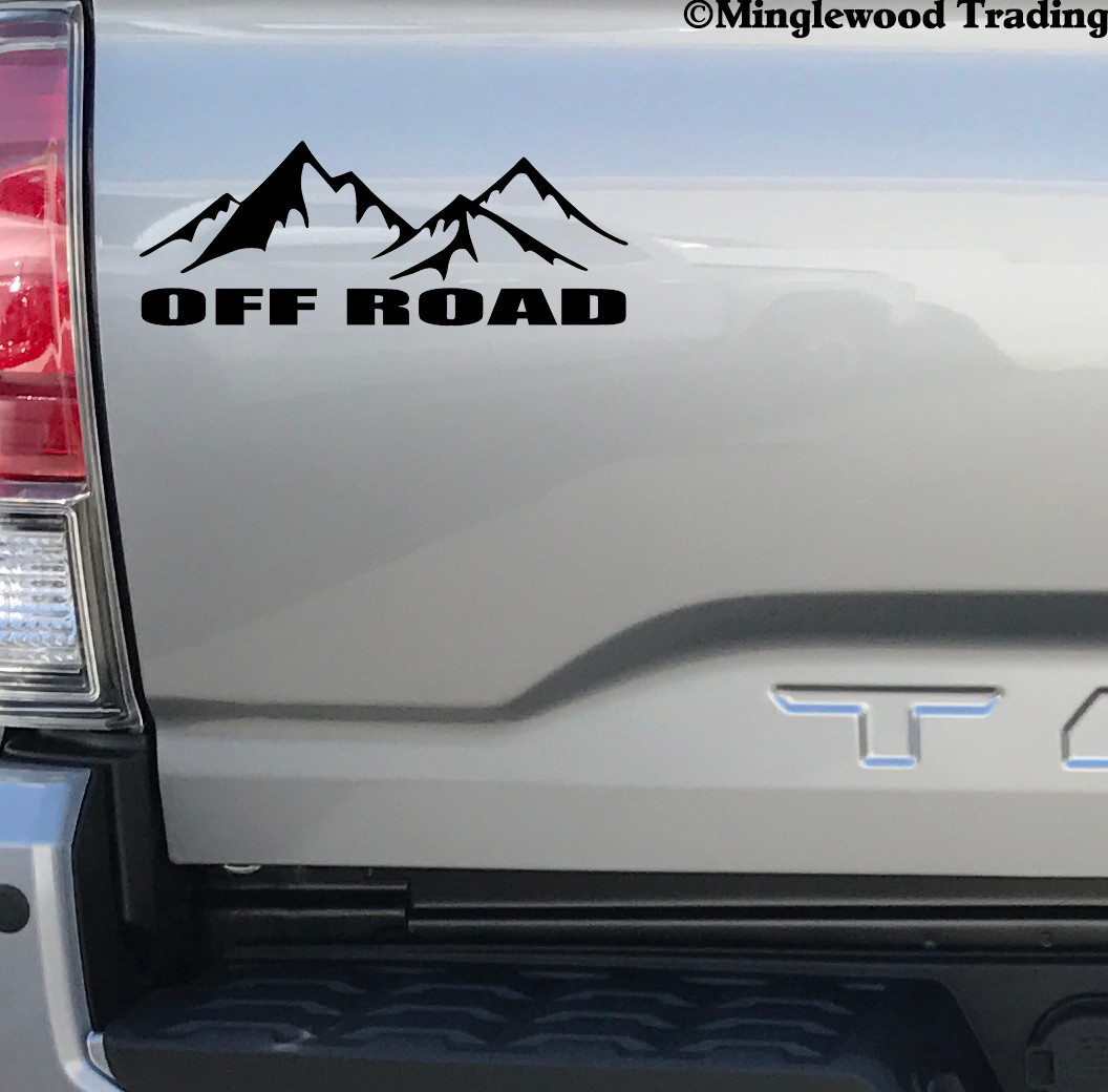 OFF ROAD Vinyl Sticker 4X4 4WD Mountains Truck Jeep Motorcycle Die