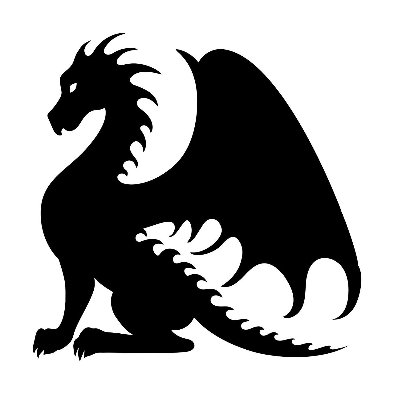 Dragon Vinyl Decal Sticker V3 Wyvern Fantasy Folklore