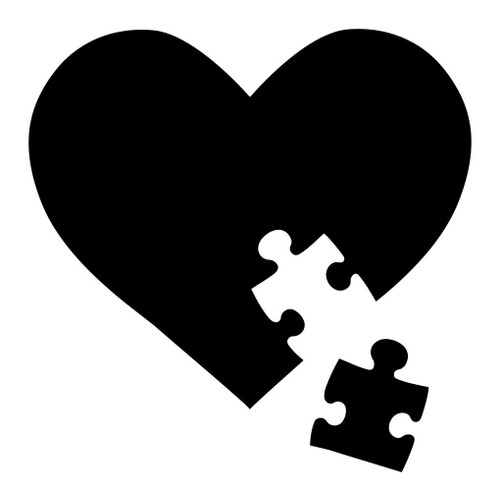 AUTISM AWARENESS V3 Vinyl Decal Sticker - Heart Puzzle ...