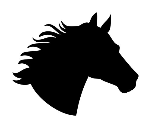 Horse Head -V4- Vinyl Decal Sticker - Equestrian Farm Riding Dressage