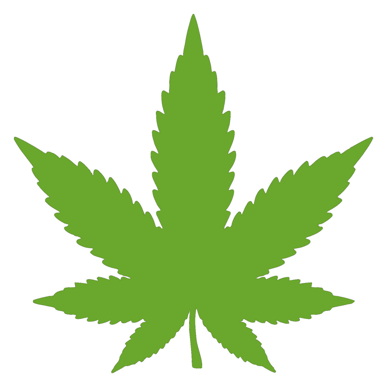 Marijuana Leaf Vinyl Decal Sticker - Cannabis Hemp Pot ...