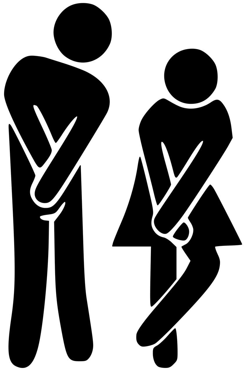 Download Man - Woman - Restroom - Bathroom Door Sign - Vinyl Decal ...