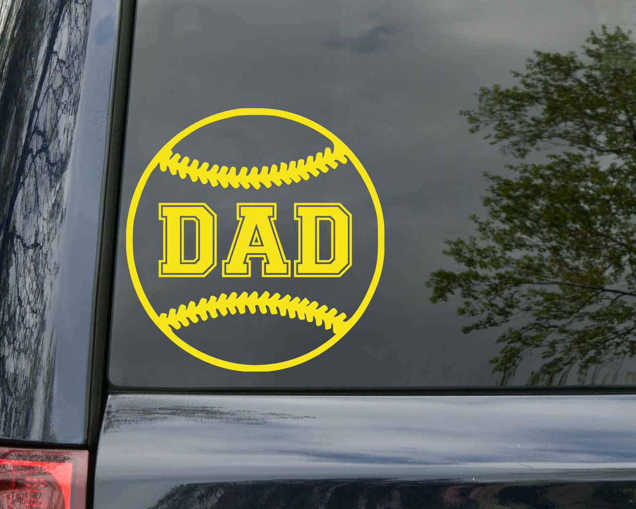 Softball DAD Vinyl Decal Sticker 5" x 5" Fastpitch Minglewood Trading
