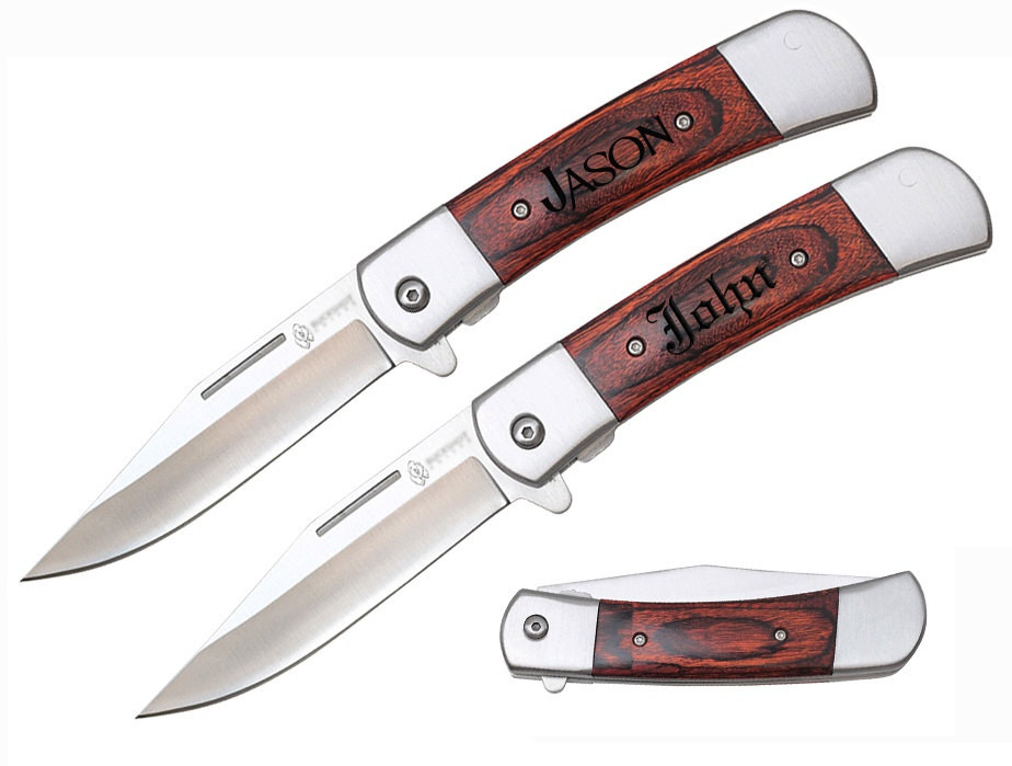 Personalized Pocket Knife | Groomsmen Pocket Knives | Deco Pocket Knife